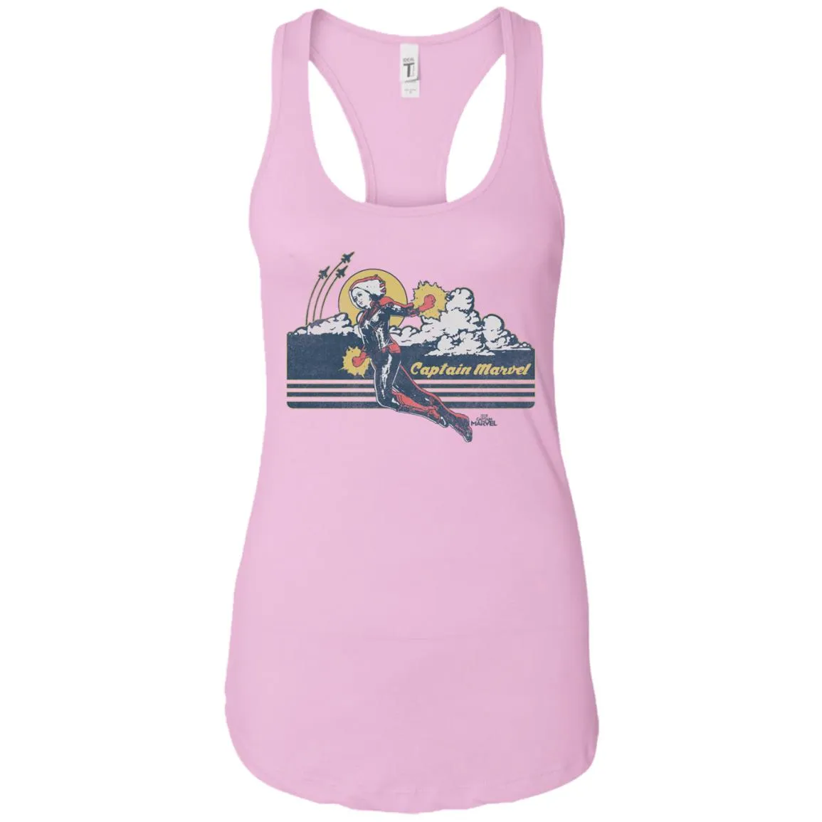 Marvel Captain Marvel Flight Clouds Vintage Women Tank Top