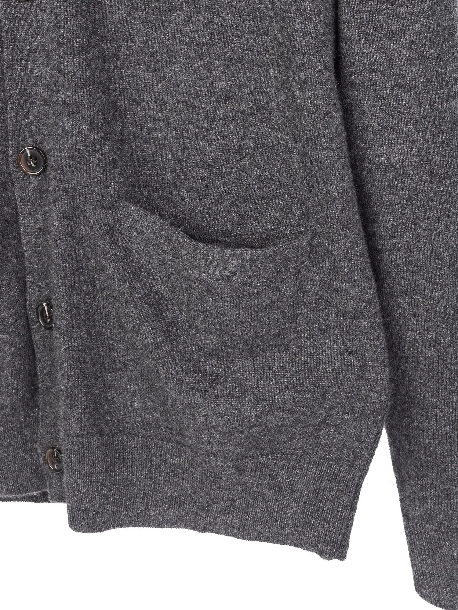 Men V-Neck Cardigan_Grey