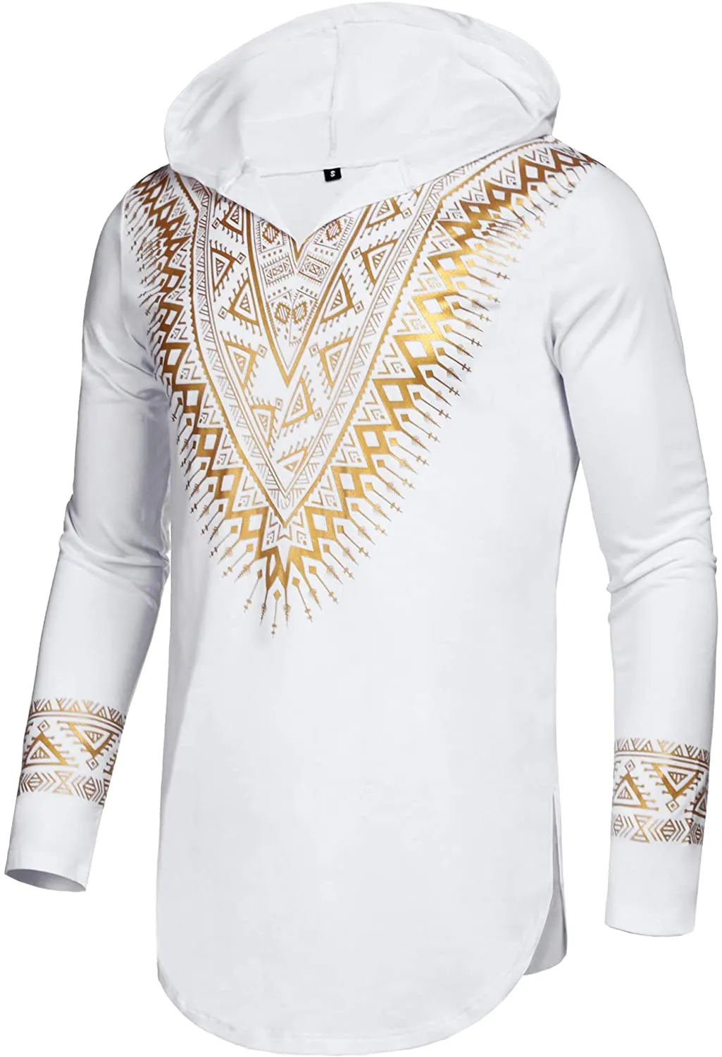 Men's Afrikan Dashiki Shirt Metallic Floral hoodie