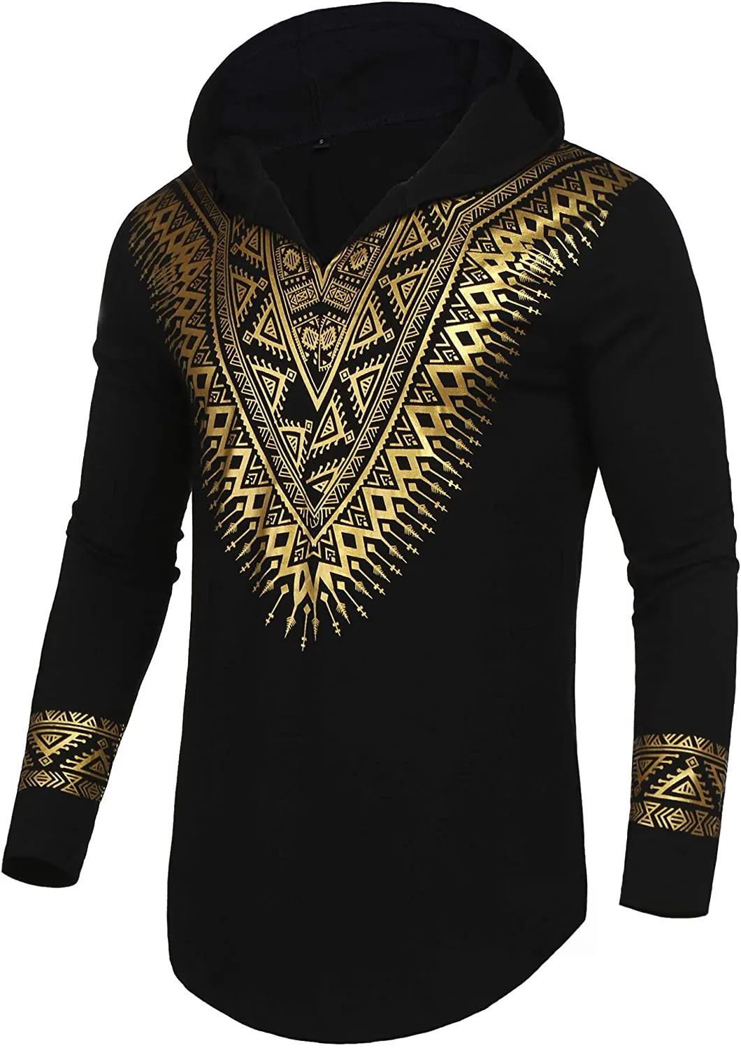 Men's Afrikan Dashiki Shirt Metallic Floral hoodie