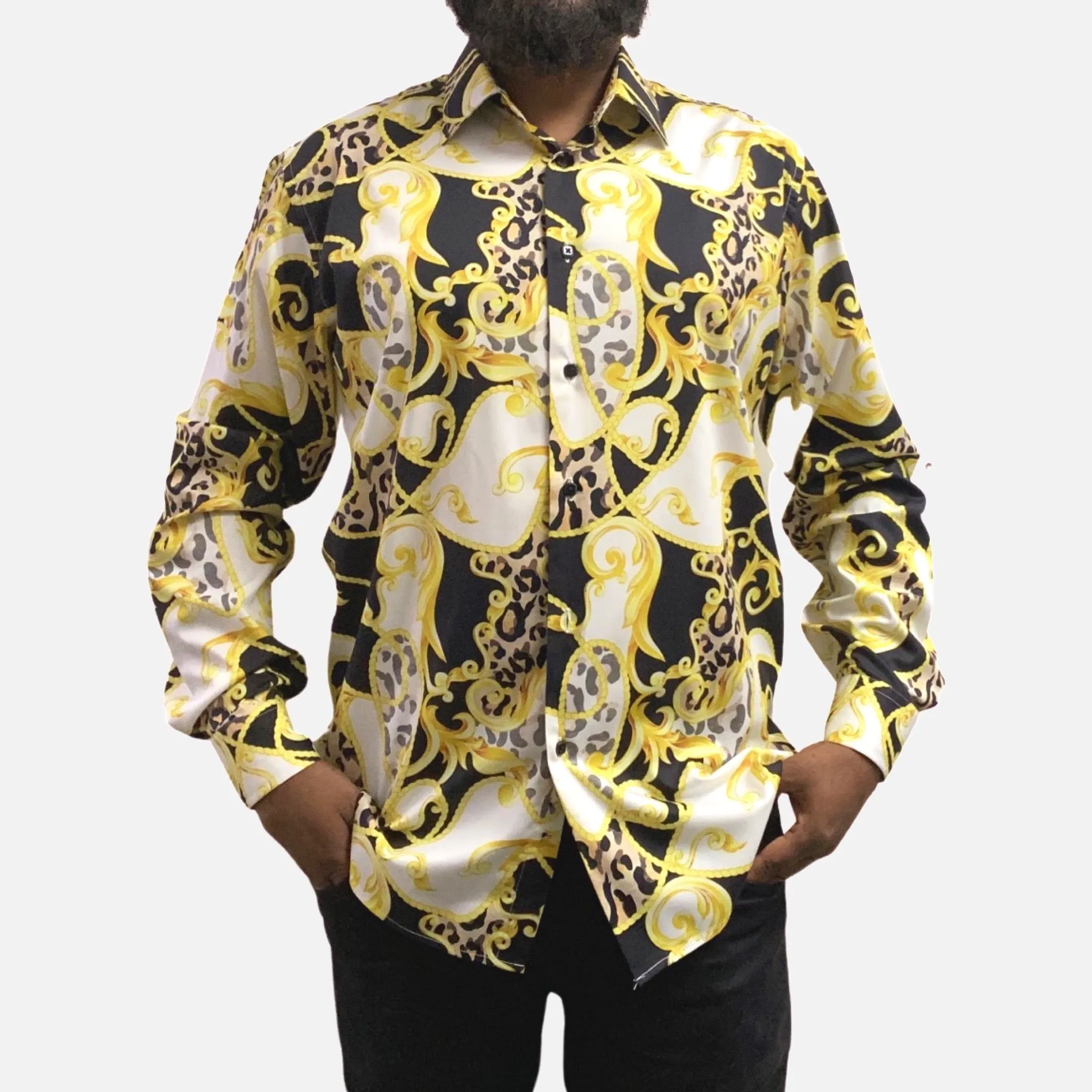 Mens Gold Sport Shirt