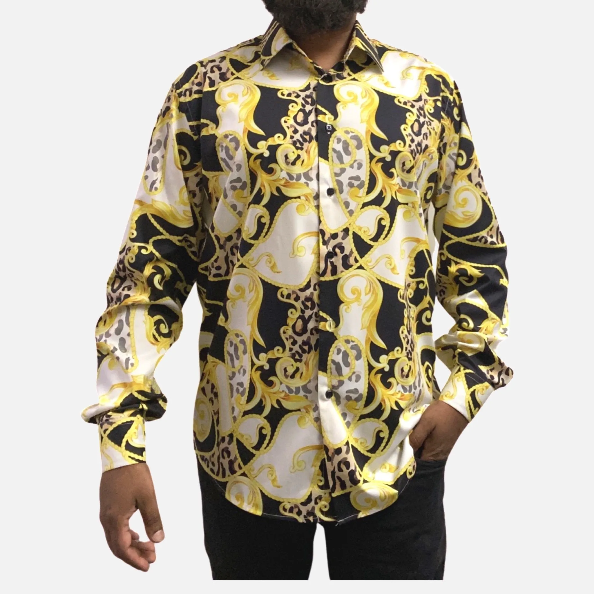 Mens Gold Sport Shirt