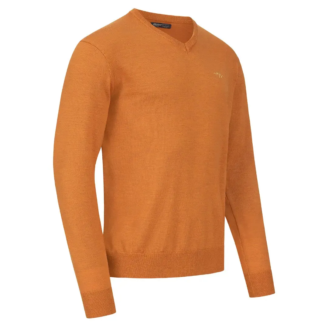 Merino V-Neck Sweater - Rust by Blaser