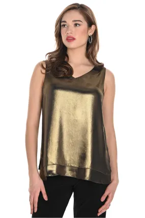 METALLIC FOIL LAYERED CAMI