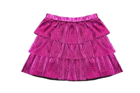 MIA Berry Shimmer Ruffle Skirt