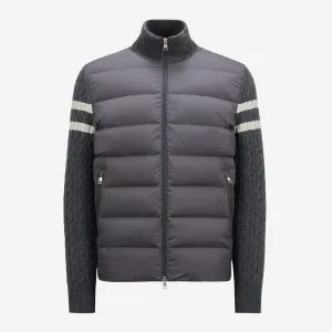 Moncler Padded Wool Zip-Up Cardigan