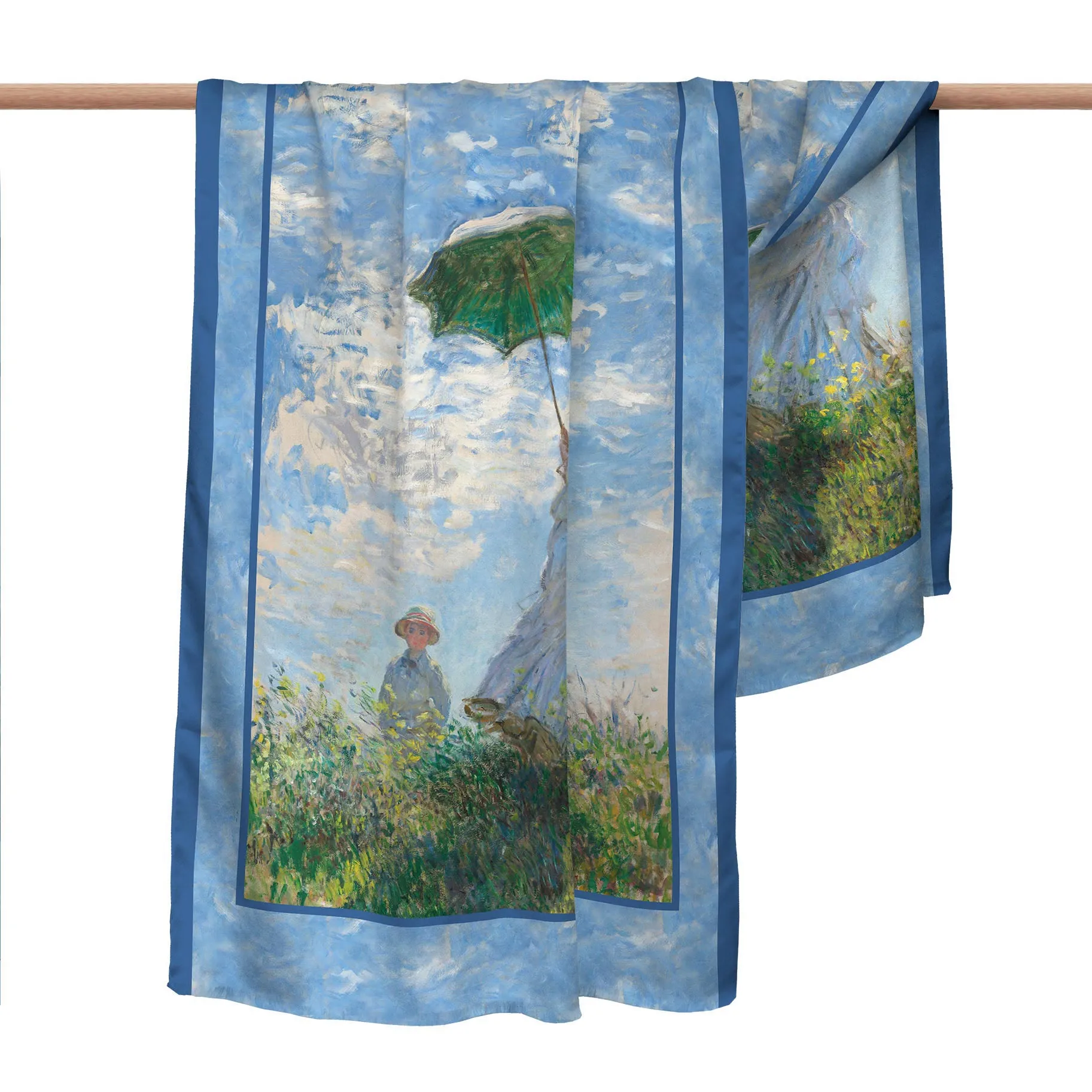 Monet Woman Parasol Silk Blend Women's Fashion Shawl