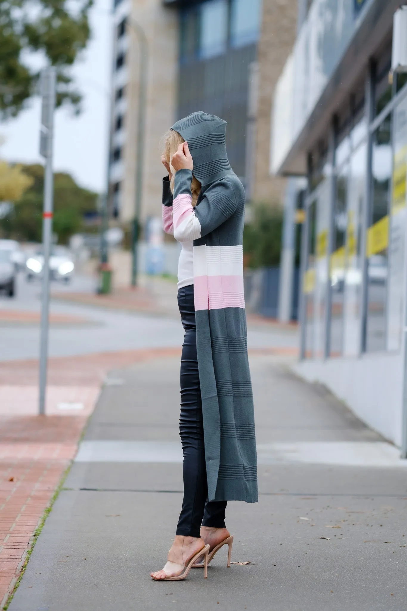 MONIQUE Hooded Longline Cardigan