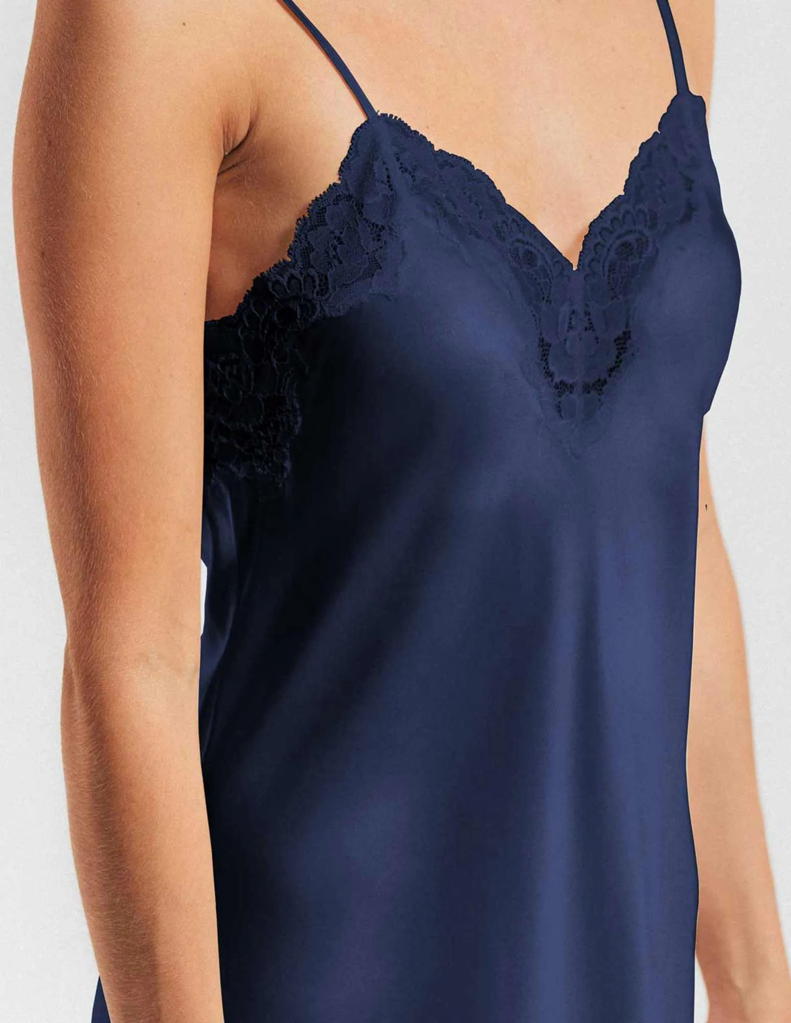 Morgan Lace Spaghetti Silk Camisole