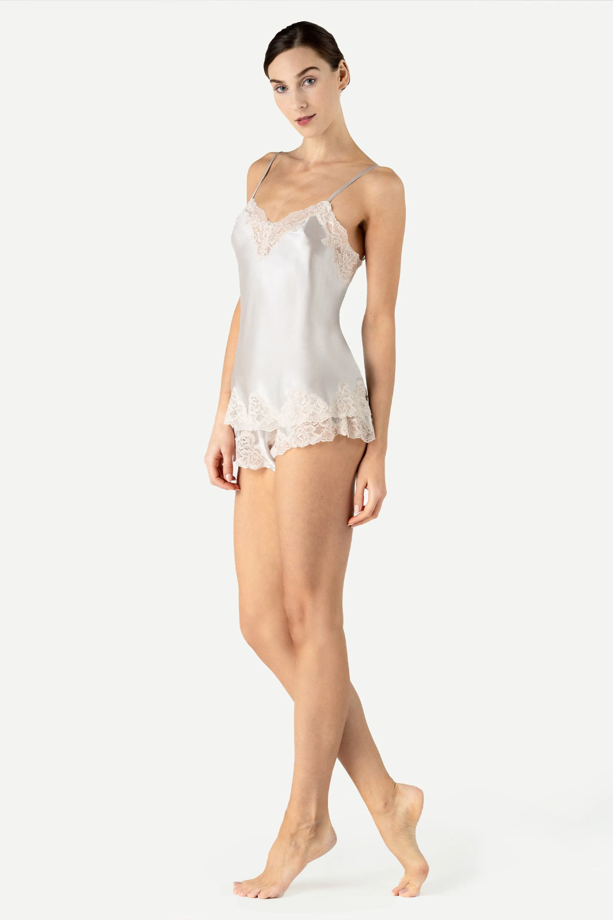 Morgan Lace Spaghetti Silk Camisole