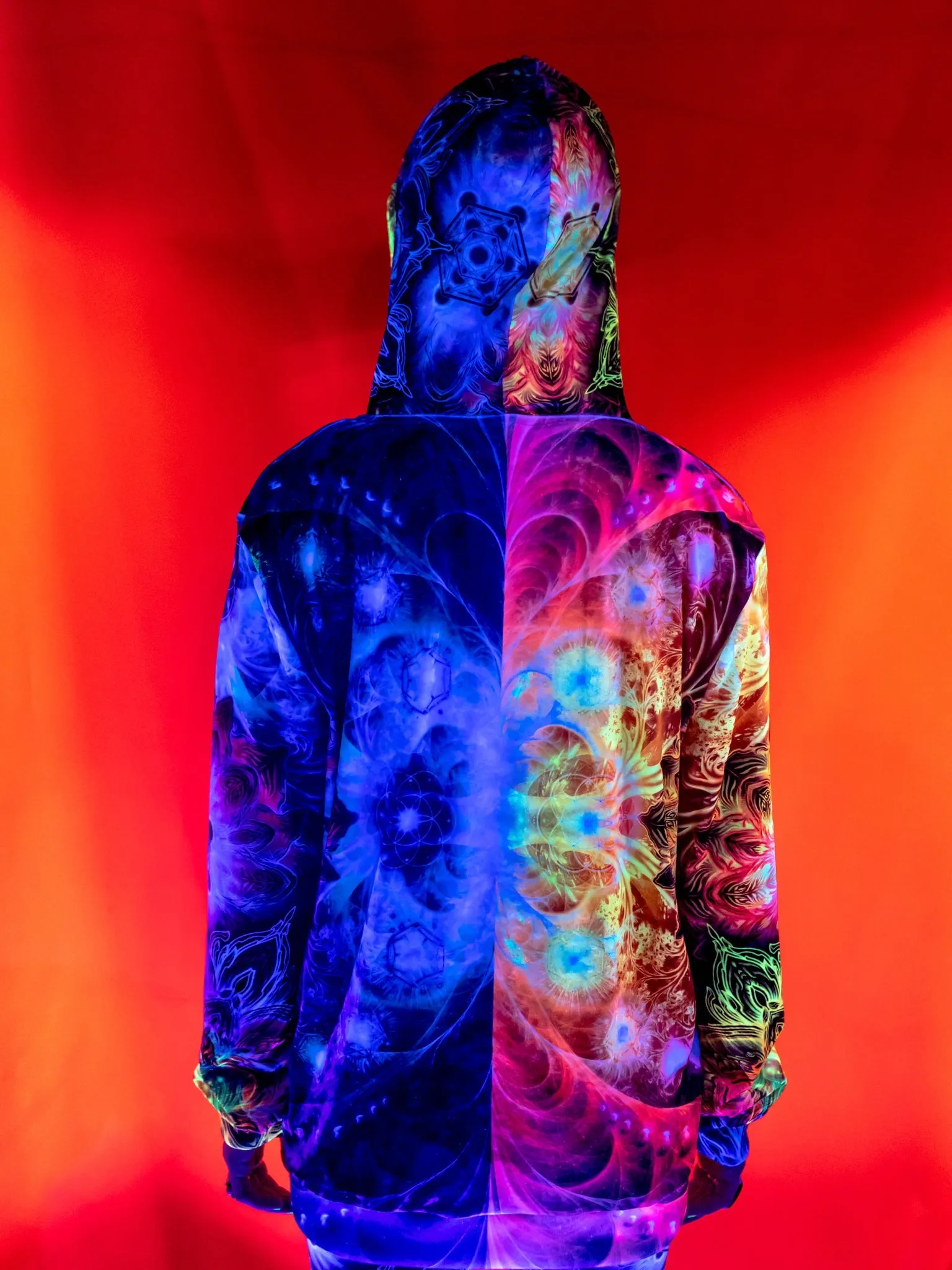 Neon Sacred Duality Unisex Hoodie