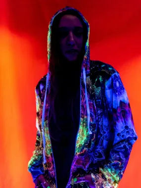 Neon Sacred Duality Unisex Hoodie