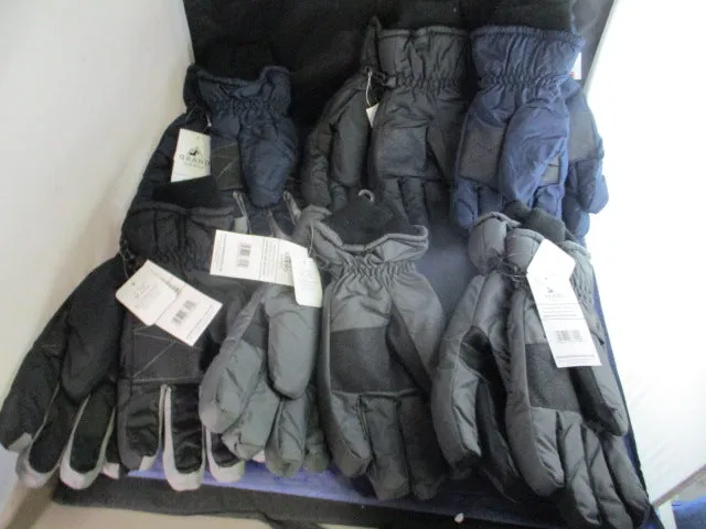 New Grand Sierra Taslon Men's Snow Gloves Size Large