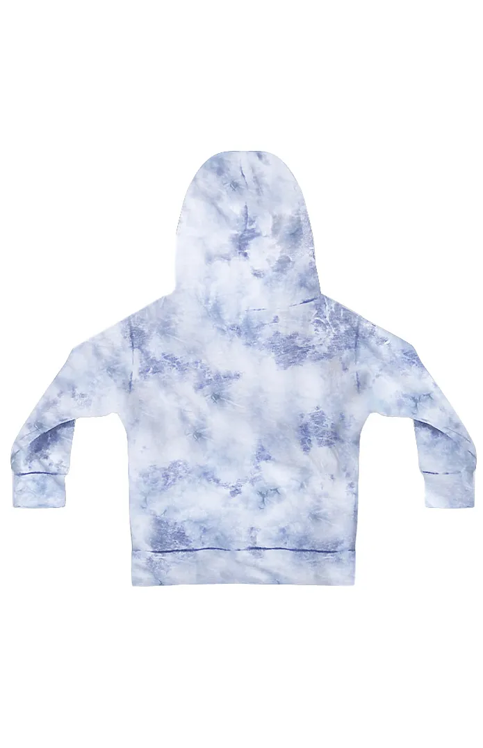 NEW! Toddler Fleece Cloud Tie Dye Hooded Sweatshirt Made in USA 3699CTD