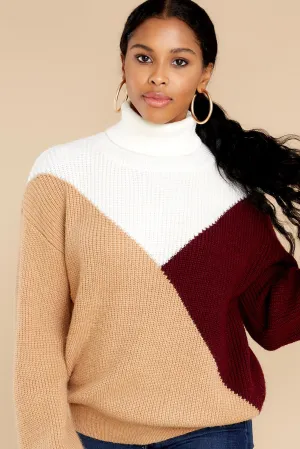 Next Stop Light Mocha Multi Sweater