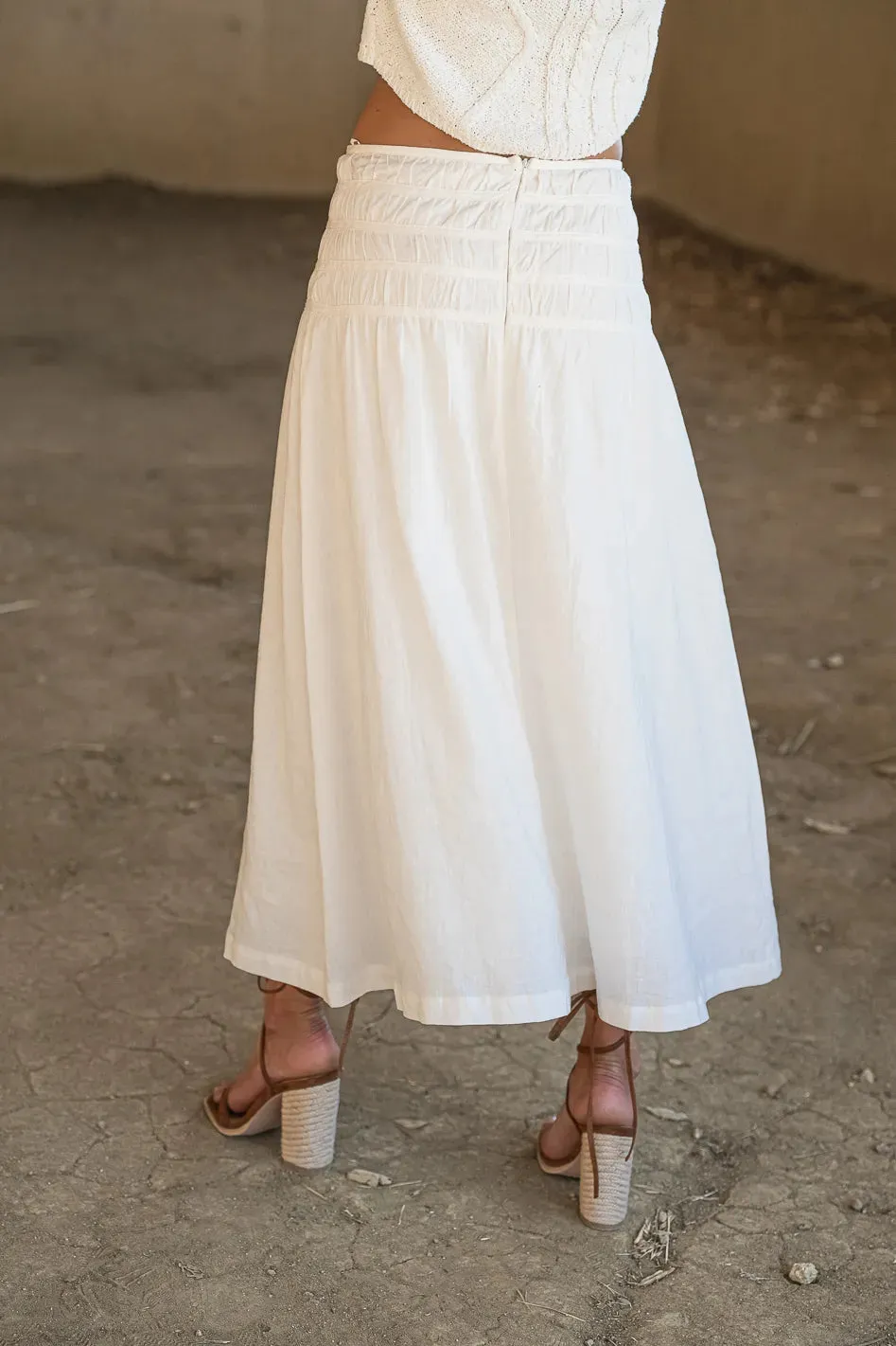 Nyla Skirt in Ivory