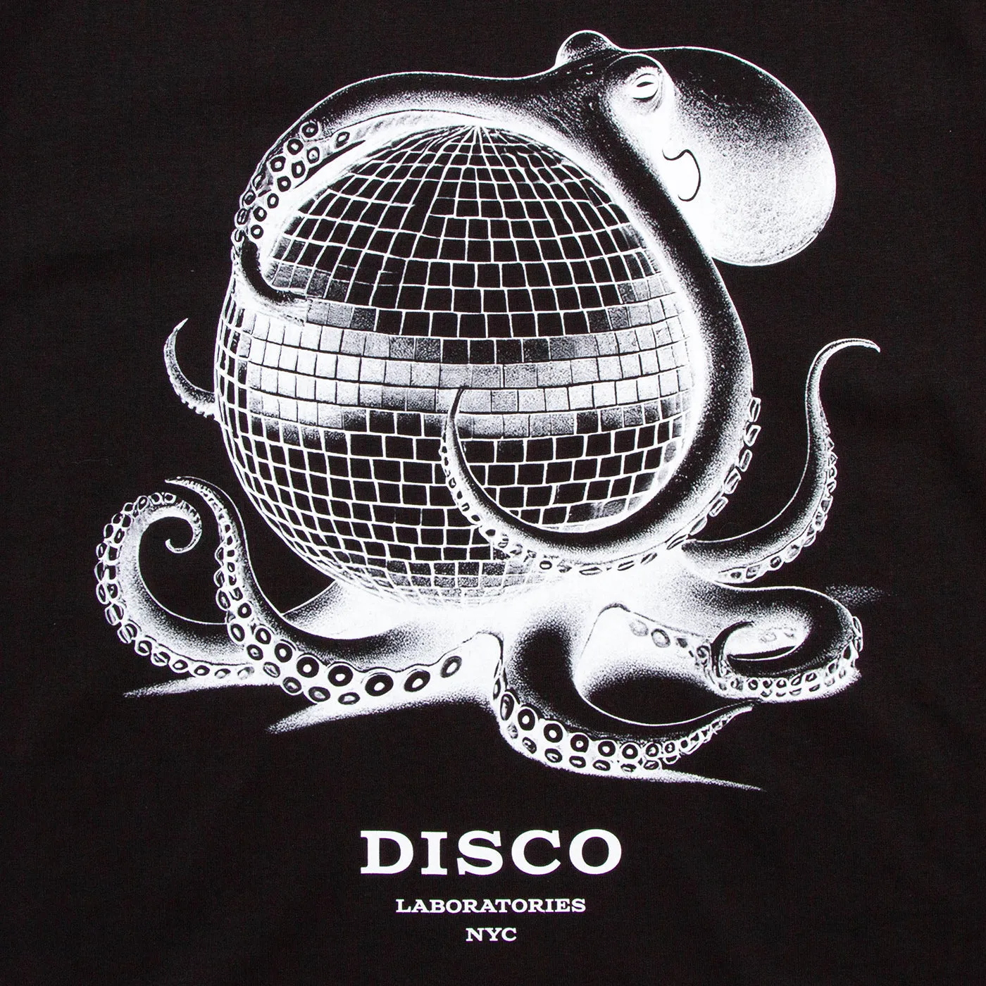 Octo Disco Labs NYC Front Print - Tshirt - Black