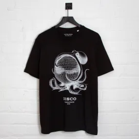 Octo Disco Labs NYC Front Print - Tshirt - Black