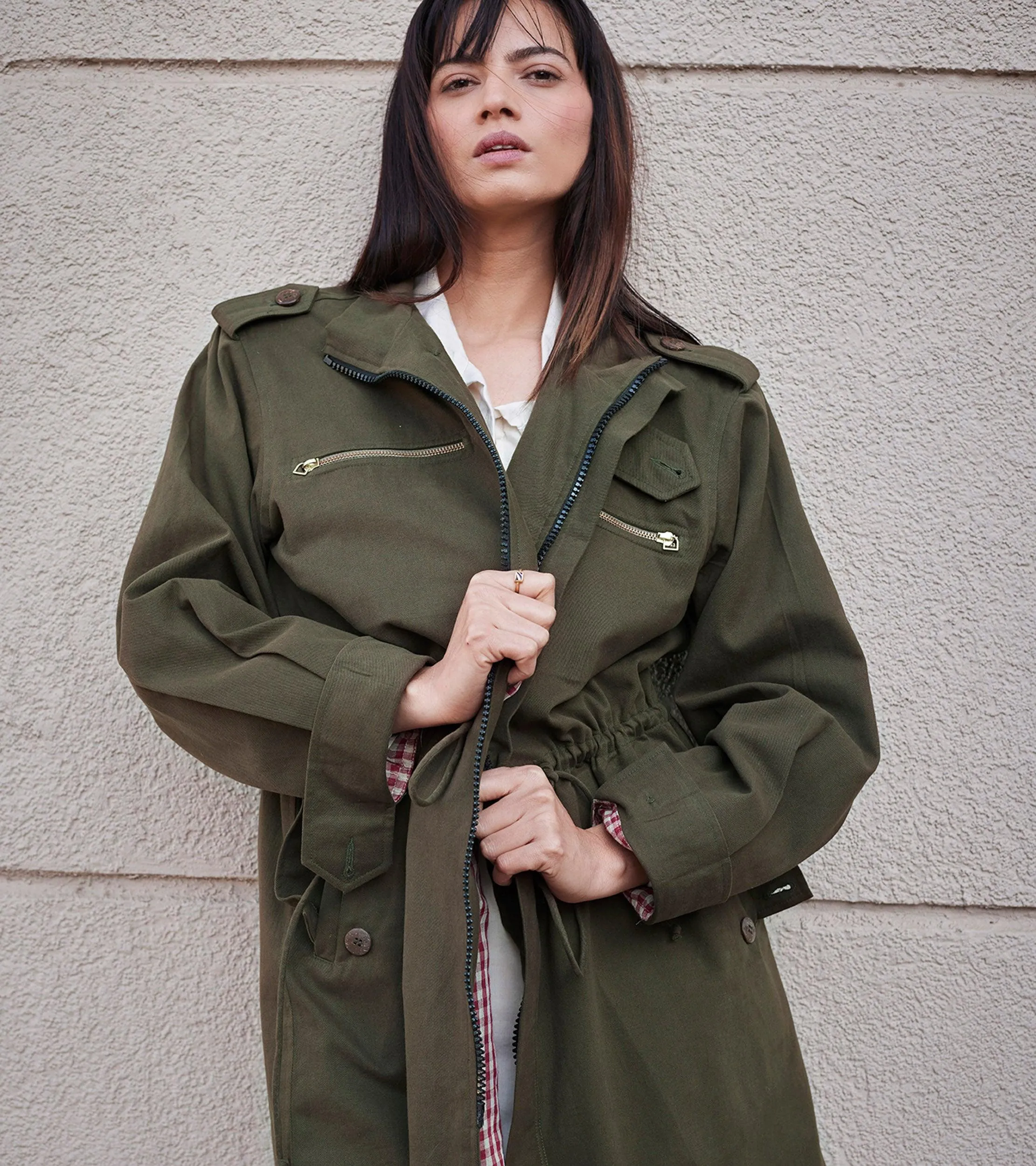 Olive Parka Jacket