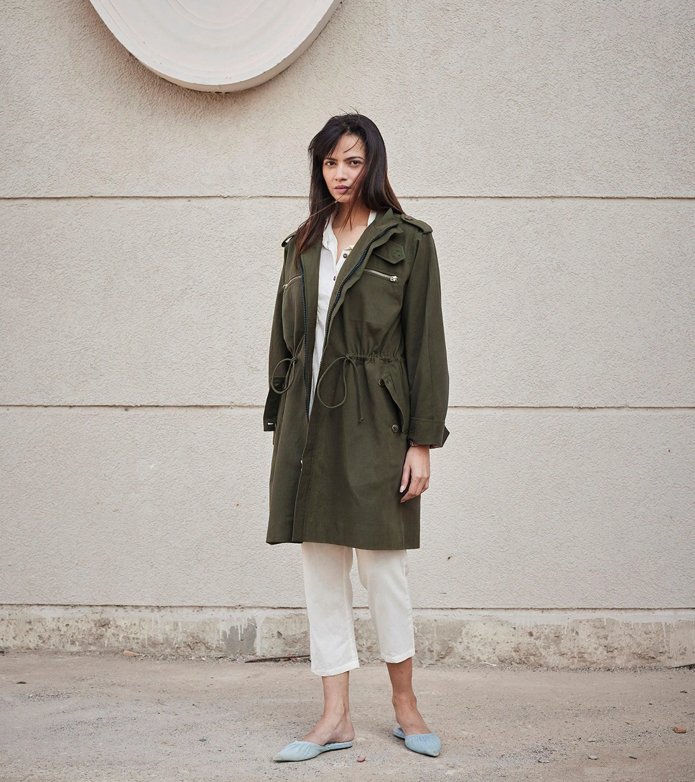 Olive Parka Jacket