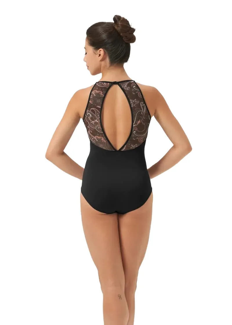 ON SALE La Bohème High Neck Camisole Leotard (Black)