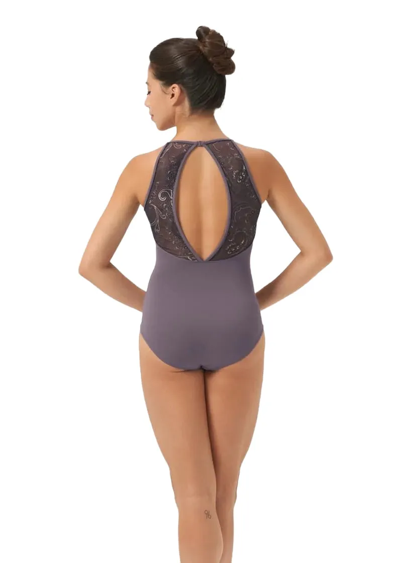 ON SALE La Bohème High Neck Camisole Leotard (Dusk)