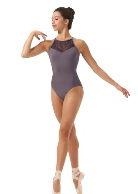 ON SALE La Bohème High Neck Camisole Leotard (Dusk)