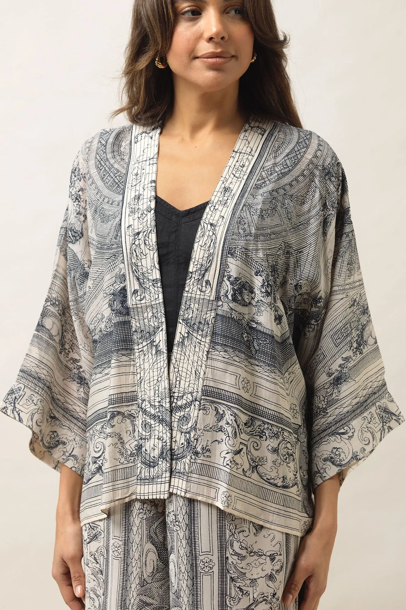 One Hundred Stars Cherub Natural Mini Kimono