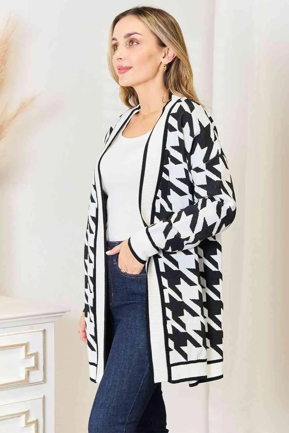 Open Front Longline Cardigan