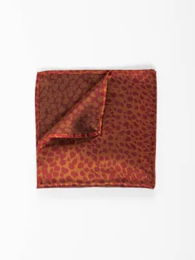 Orange Animal Pocket Square