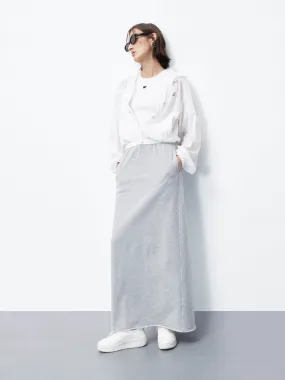 Paneled Hood Maxi Dress