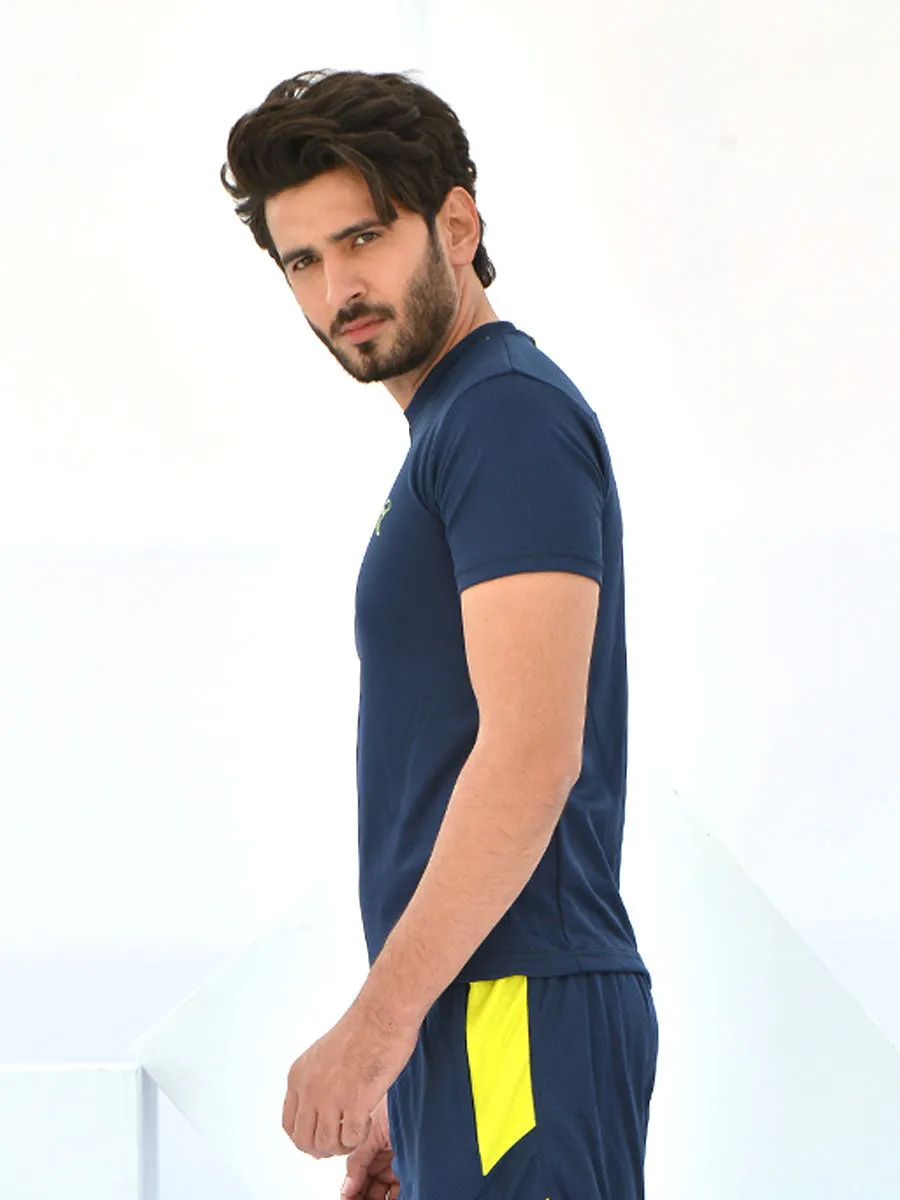 Performance 2.0 - T-Shirt - Navy Blue / Volt