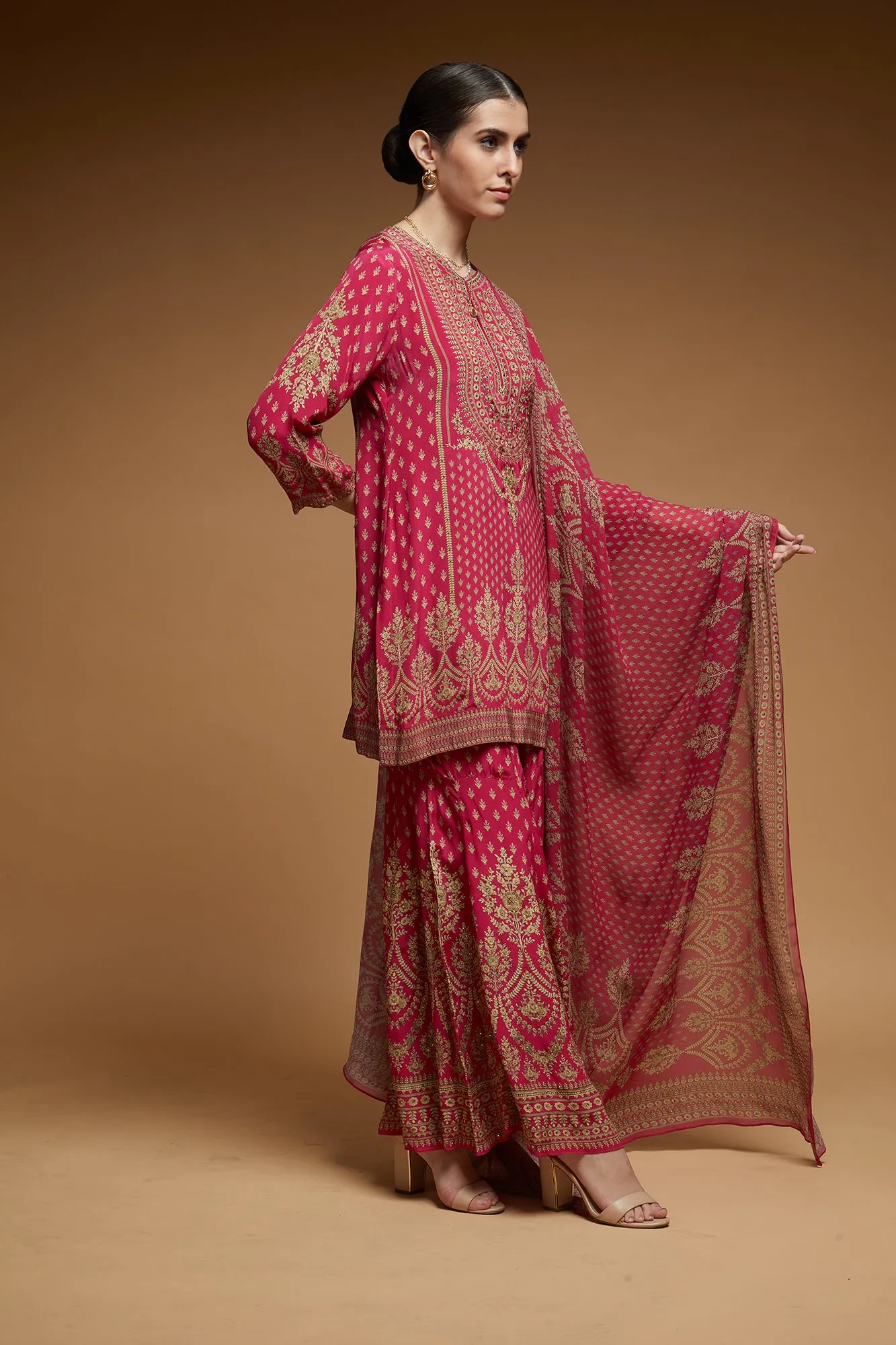 Pink Color Sharara