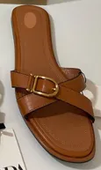 Pre Order:  Cross Strap Buckle Slippers