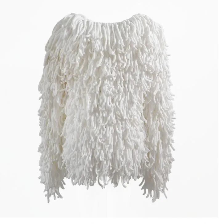 Pre Order:  White Fringe Cardigan