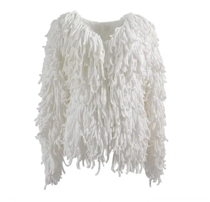 Pre Order:  White Fringe Cardigan