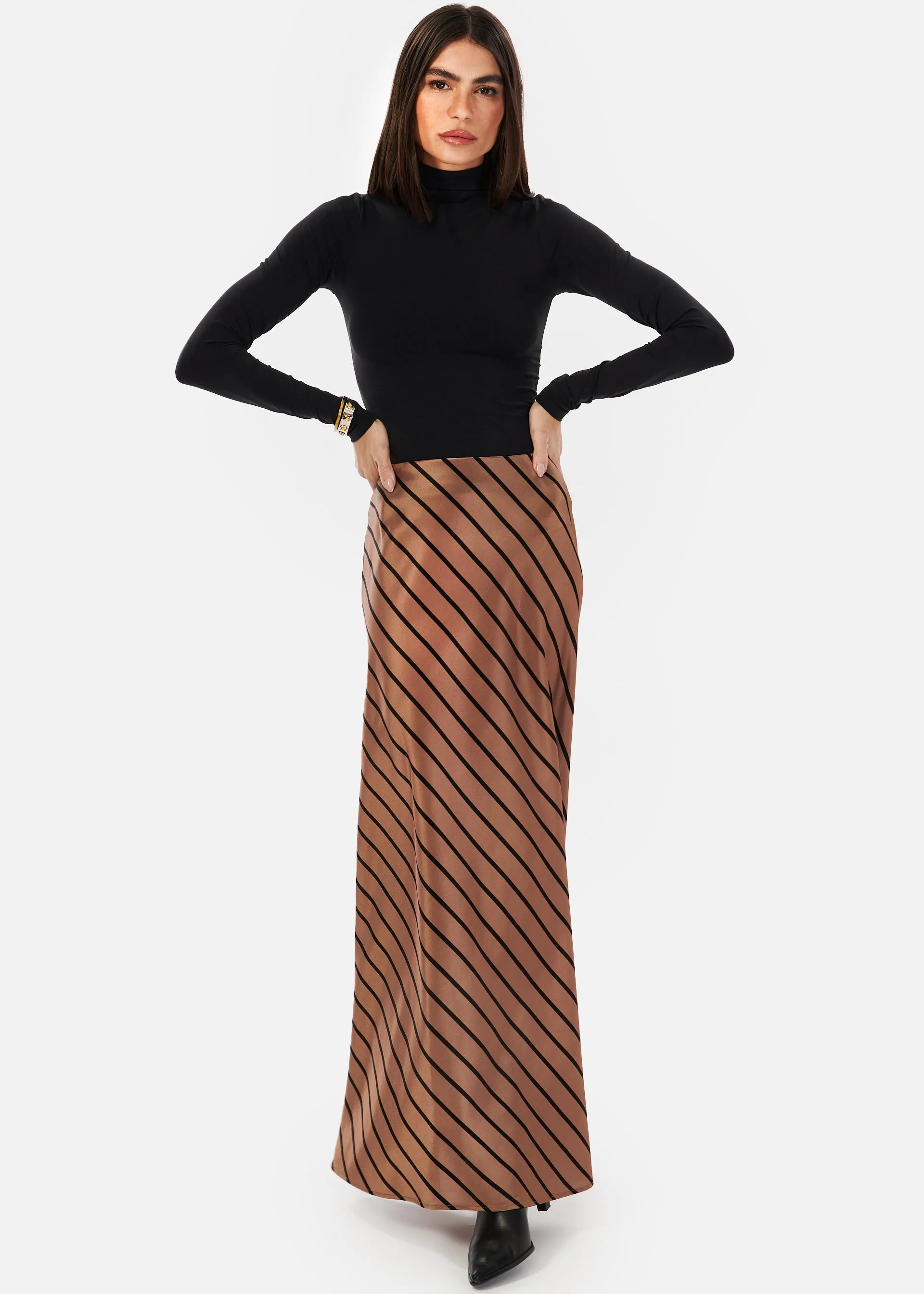 Prue Skirt Nutshell Stripe