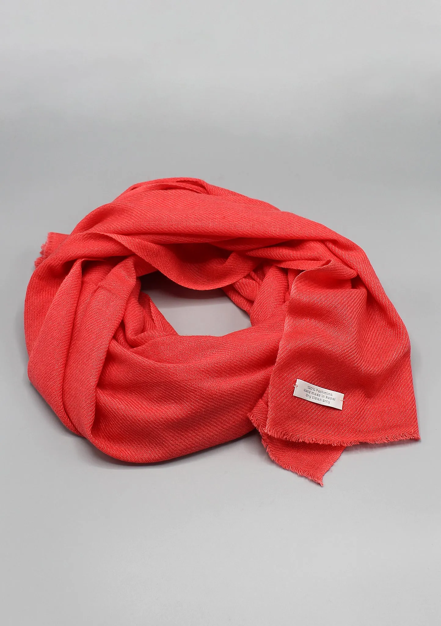 Pure Pashmina Shawl-Red Rose