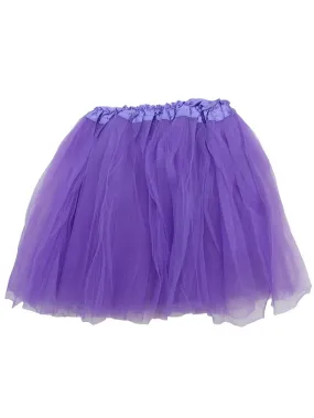 Purple Tutu Skirt for Adult - Women's Size 3-Layer Basic Ballet Costume Dance Tutus