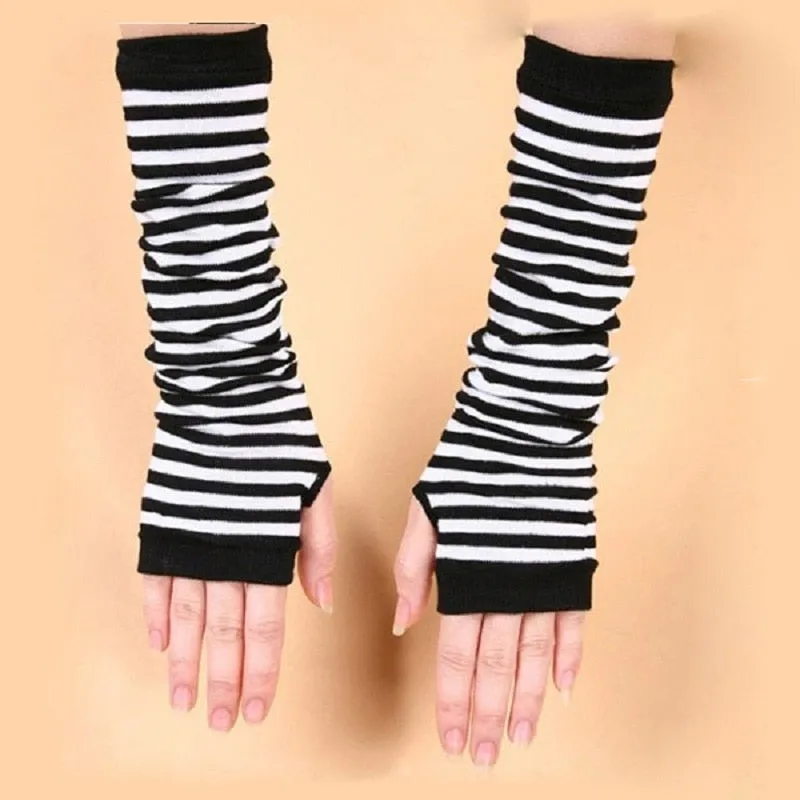 "STRIPED" ARM WARMERS