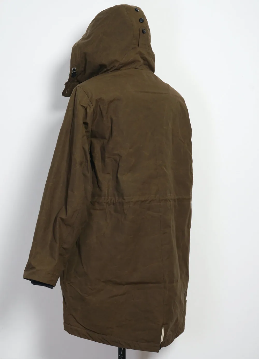 RASMUS 26-68-9 | Waxed Parka With Zipper | Tobacco