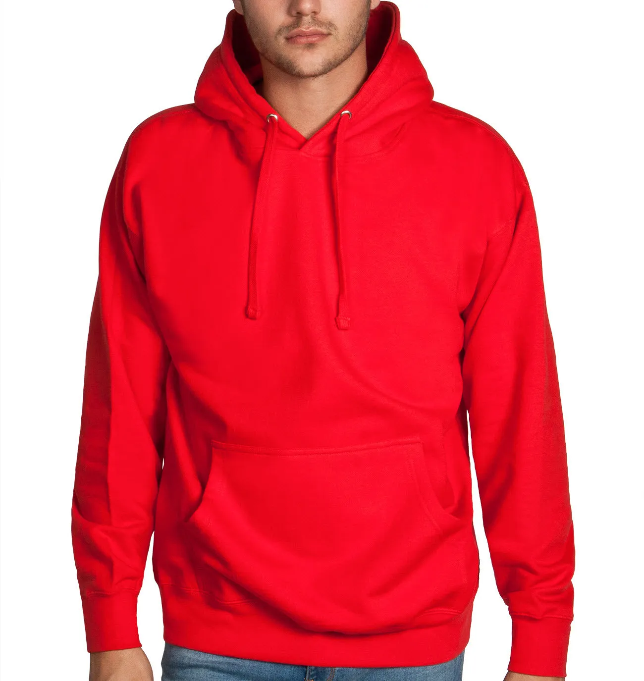 Red Fleece Pullover Hoodie