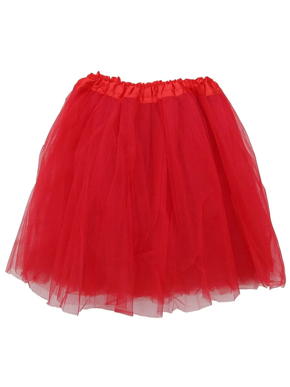 Red Tutu Skirt for Adult - Women's Size 3-Layer Tulle Skirt Ballet Costume Dance Tutus