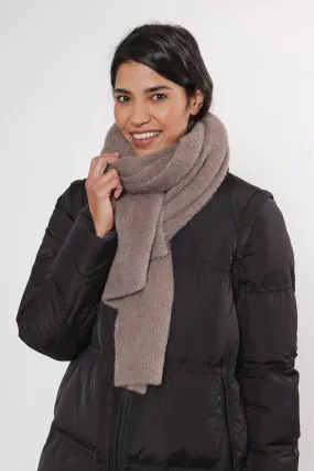 RINO & PELLE MERU SHAWL SCARF TAUPE