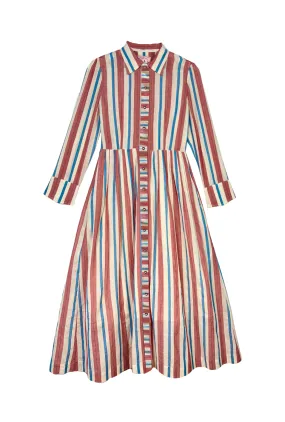 SAMPLE - Buru x Jaimie Dewberry Shirtdress - RWB Stripe