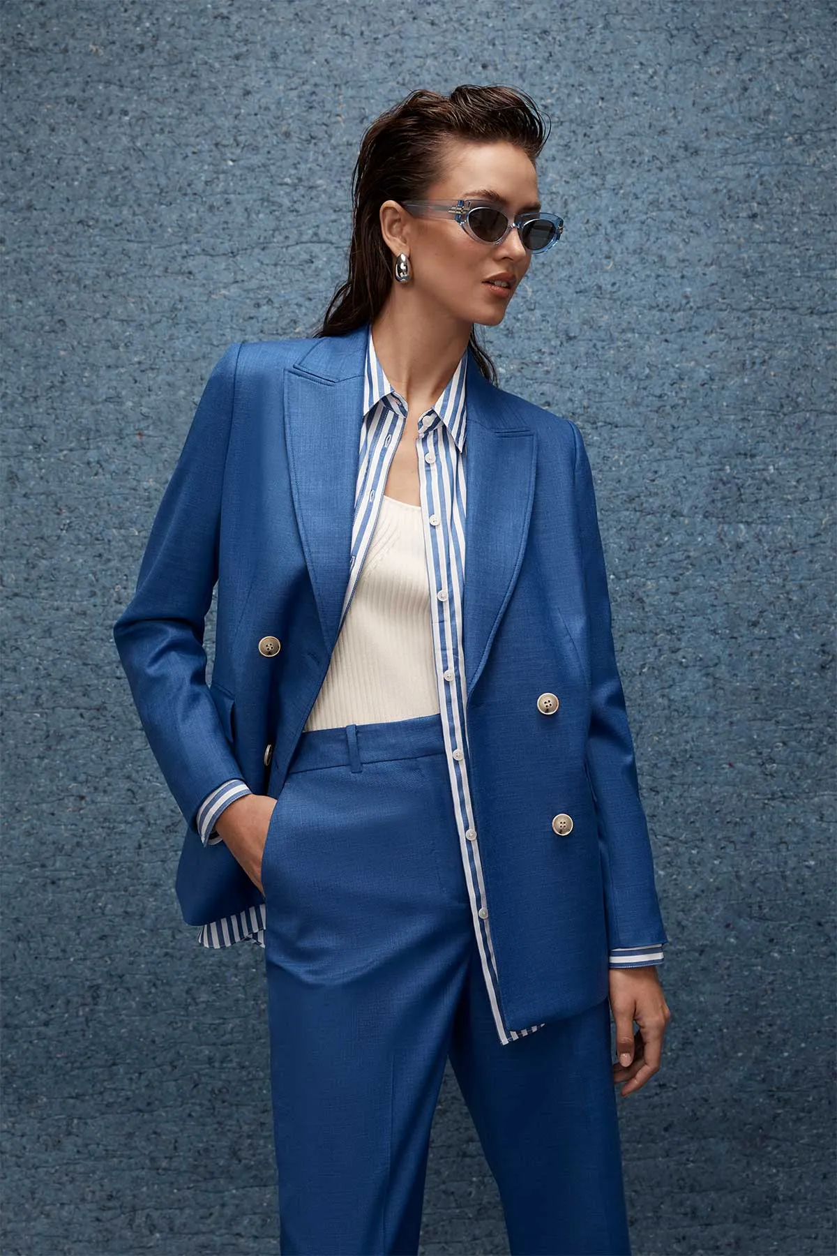 Santorini Blazer - Cobalt Blue