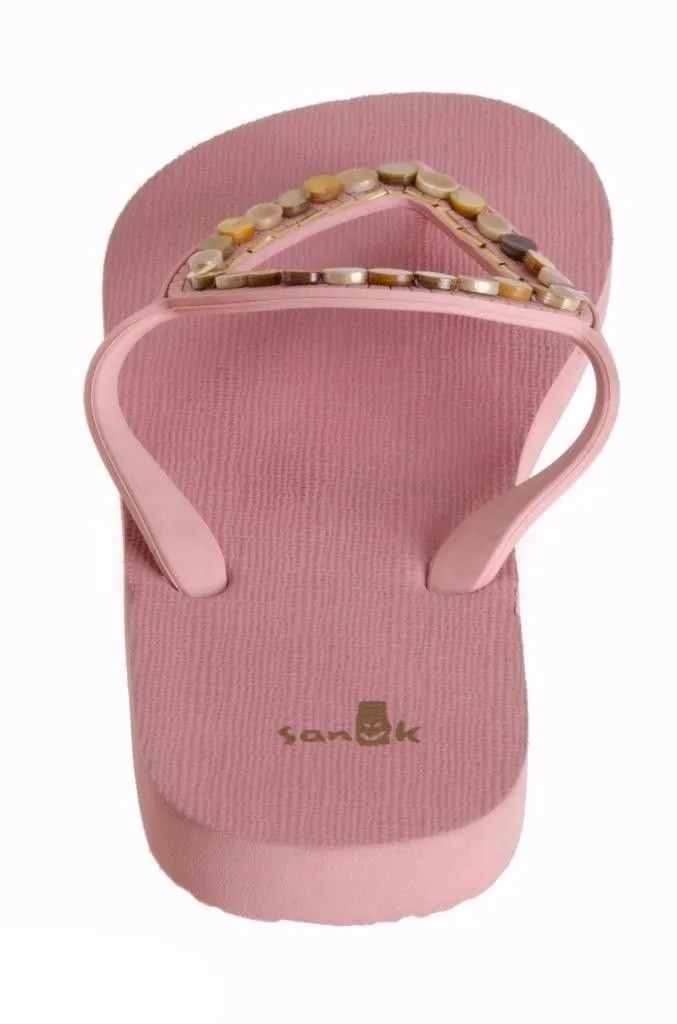 SANUK IBIZA LUNA ROSE PINK FLIP FLOPS SANDALS