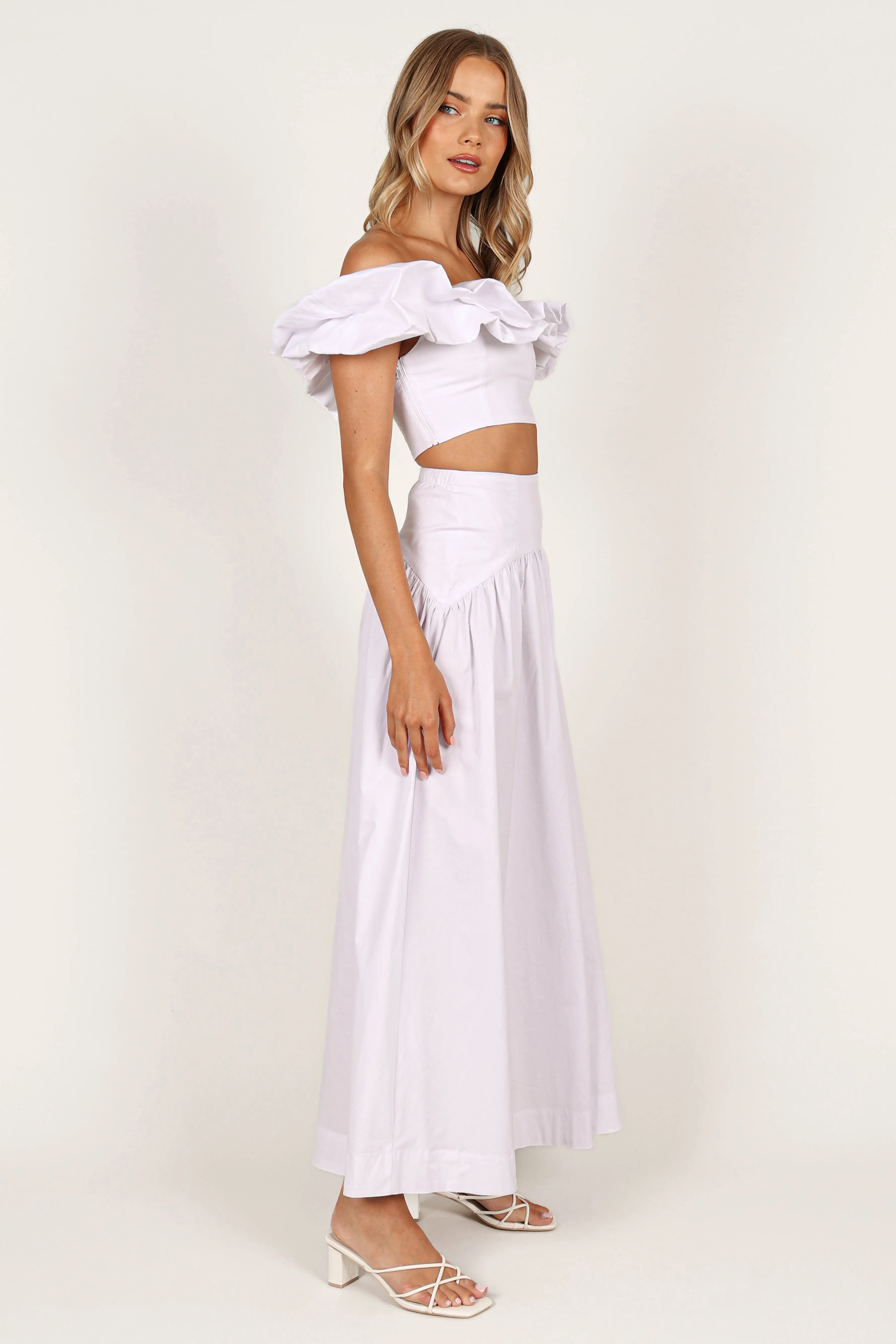 Savannah Maxi Skirt - White