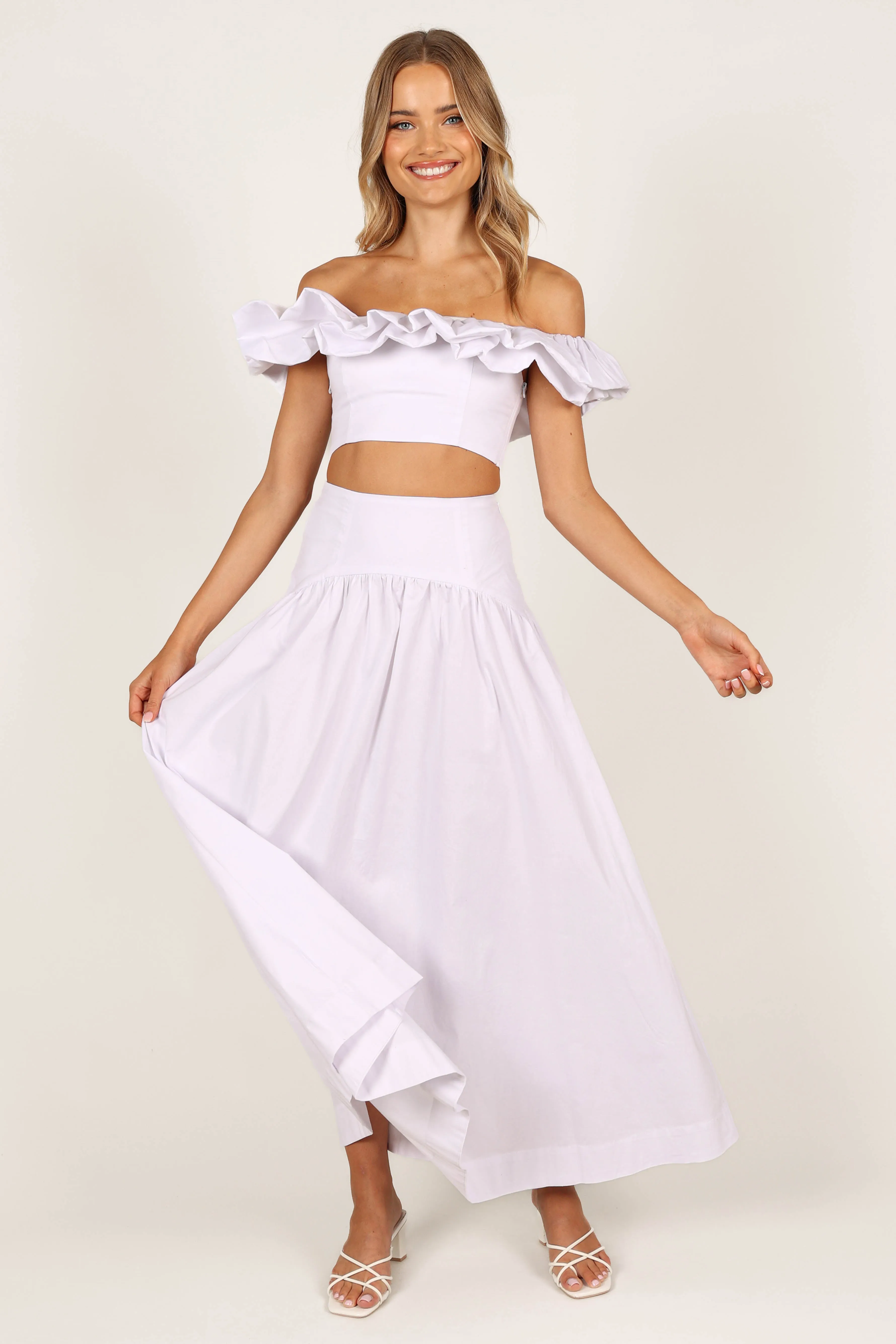 Savannah Maxi Skirt - White