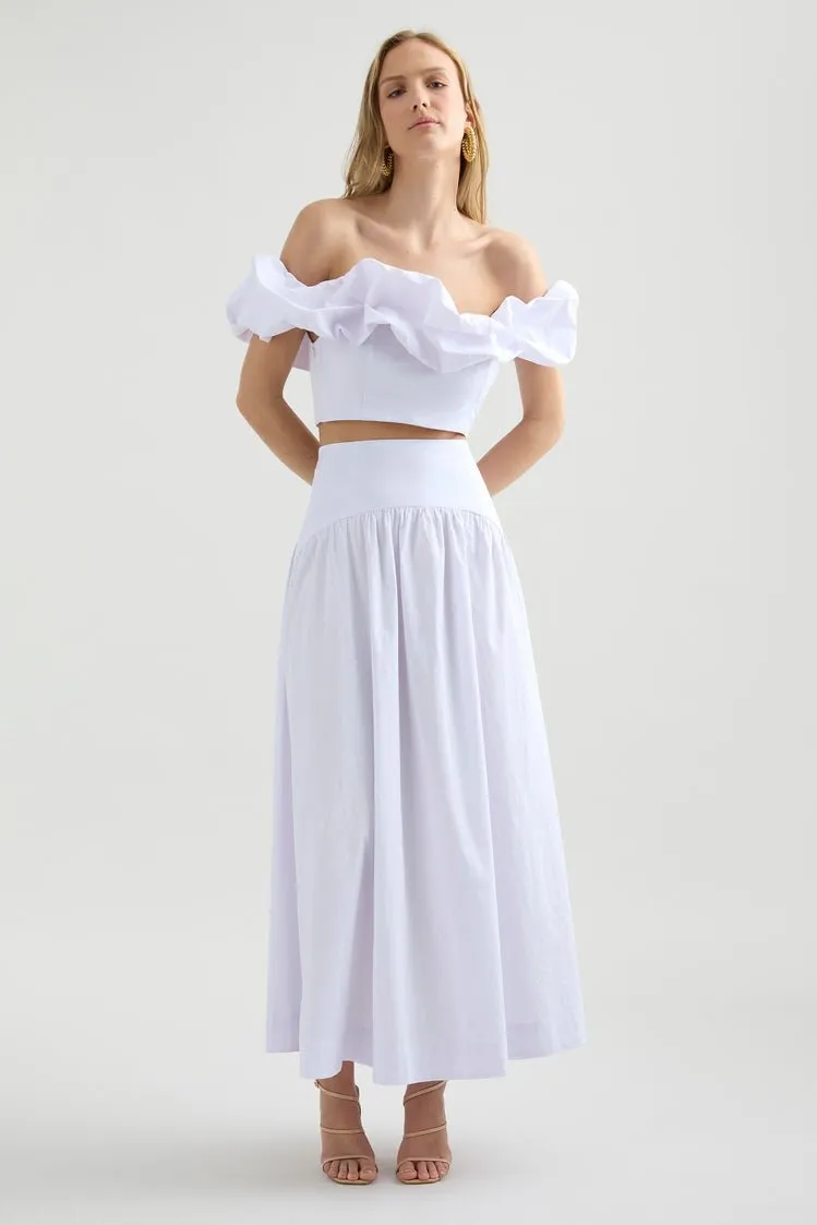 Savannah Maxi Skirt - White